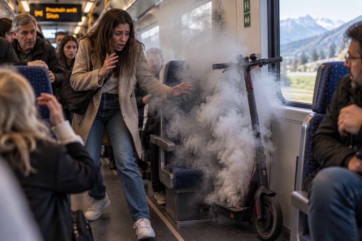 Train : Security Bag Ypiresia, sécurité lithium battery in transit