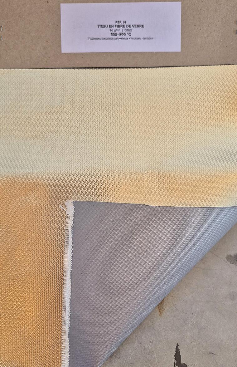 Échantillon Tissu en fibre de verre — 80 g/m² · Blanc
